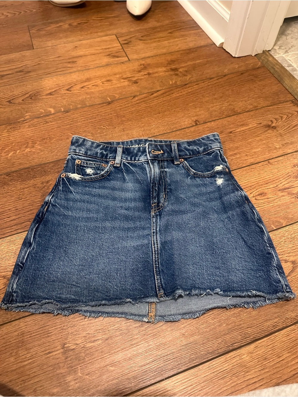 Classic Blue Denim  Mini Skirt - Women's